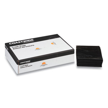 Coastwide Professional™ Reprocessed Resin Can Liners, 56 Gal, 1.8 Mil, 43" X 47", Black, 100-carton freeshipping - TVN Wholesale